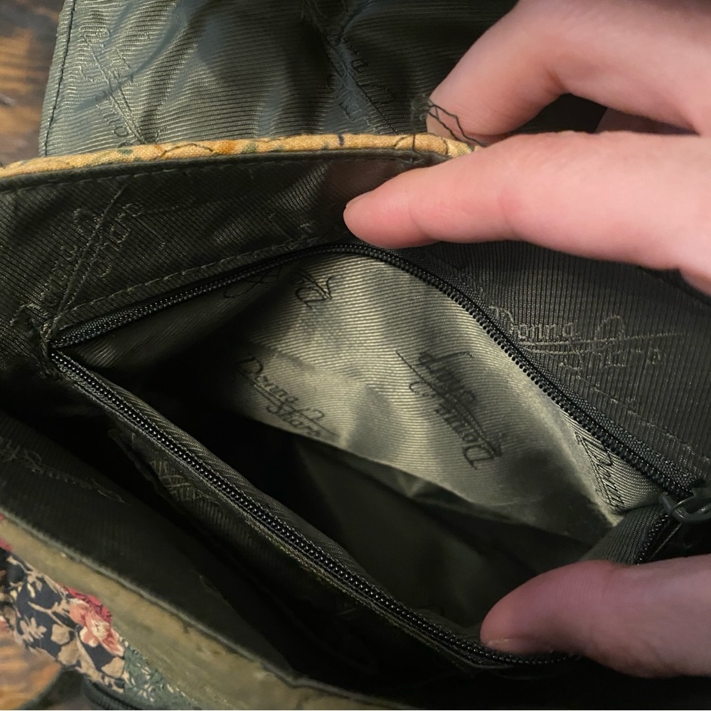 Vintage Donna Sharp quilted patchwork multi compa… - image 7